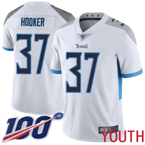 Tennessee Titans Limited White Youth Amani Hooker Road Jersey NFL Football #37 100th Season Vapor Untouchable->women nfl jersey->Women Jersey